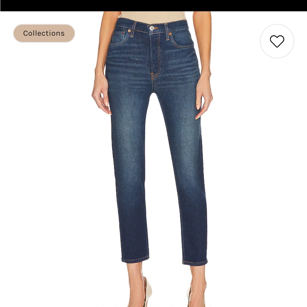 RE/DONE high ride ankle crop frvr rinse size 24